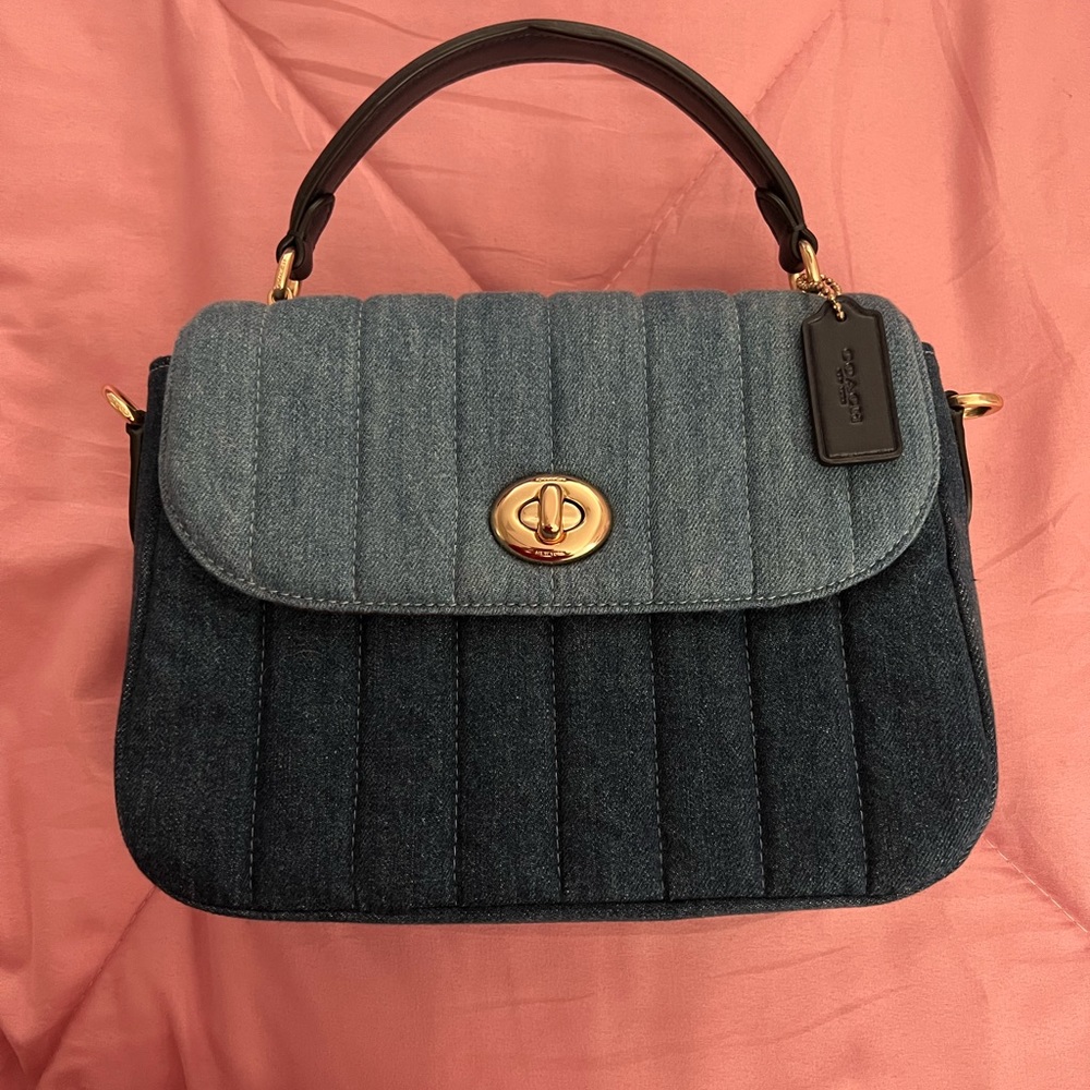 Coach Marlie Top Handle Satchel With Quilting Gem